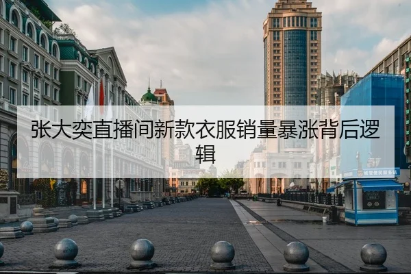 张大奕直播间新款衣服销量暴涨背后逻辑