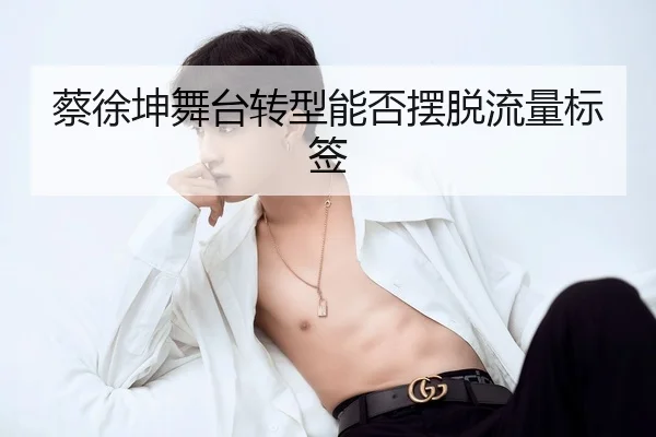 蔡徐坤舞台转型能否摆脱流量标签